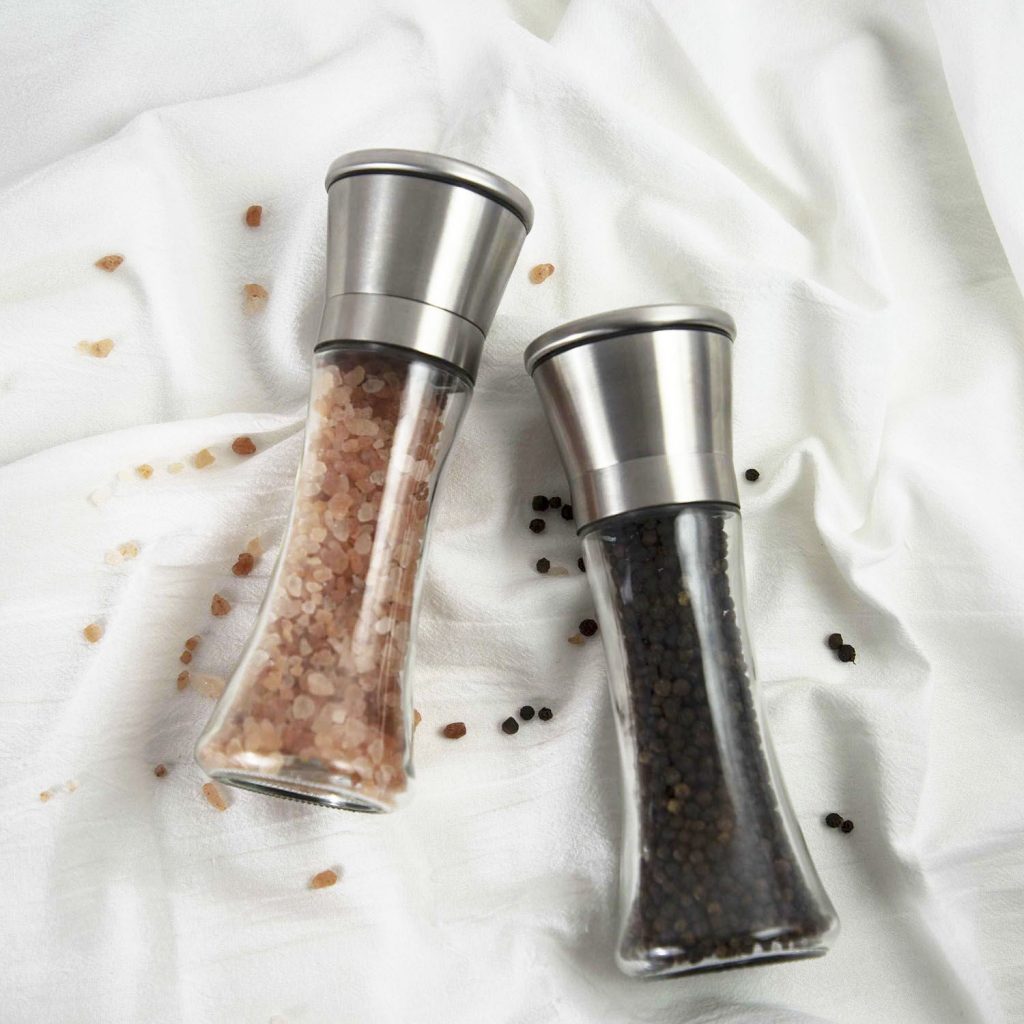 304 Stainless Steel Pepper Grinder glass jar supplier