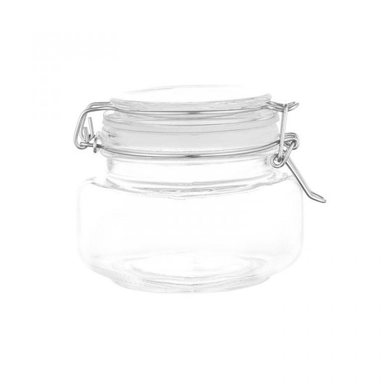 Household Glass Storage Jar With Lid glass jar supplier
