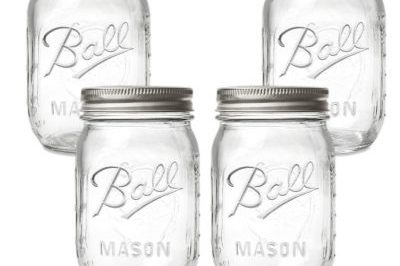 4 Packs Of Transparent Spray Color Mason Jars (4)