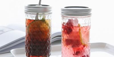 Cold Drink Glass Mason Cup Salad Jar (5)