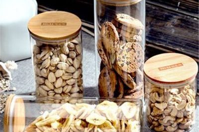 High Borosilicate Moisture-Proof Bamboo Storage Tank (2)