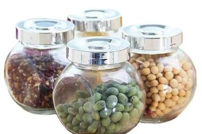 Household Flat Drum Storage Glass Bottling (4)