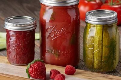 Light Salad Jam Mason Jar (4)