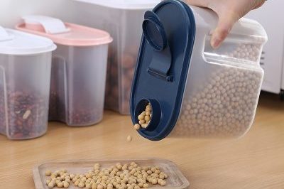 Transparent Plastic Storage Tank For Kitchen Dry Food (1)