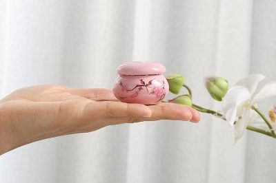 Water Point Peach Blossom Ceramic Small Jar (4)