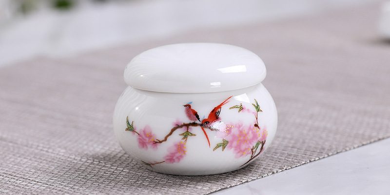 Water Point Peach Blossom Ceramic Small Jar (6)