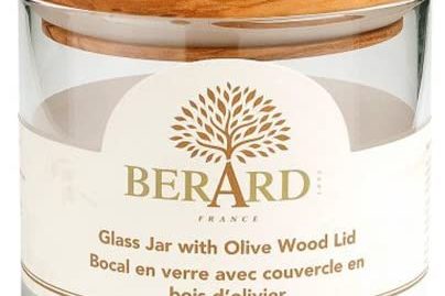 30-ounce Glass Storage Jar With Olive Wood Lid (3)