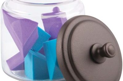 Cosmetic Vanity Glass Apothecary Jars For Makeup (3)