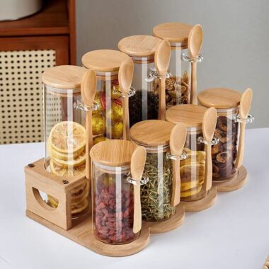 Household kitchen food storage jars from reliable factory