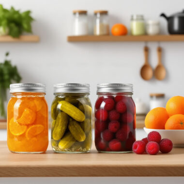 Food-grade airtight pickle jars for kitchen storage