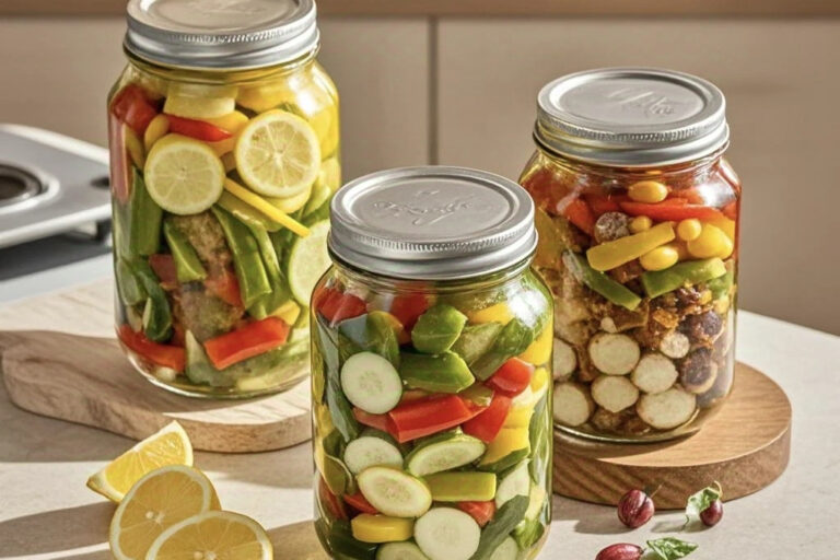 Clear airtight pickle jars for kitchen food storage (6) Transparent pickle jars for bulk kitchen food storage