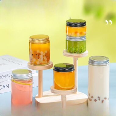 Large capacity cylindrical glass jam jars wholesale
