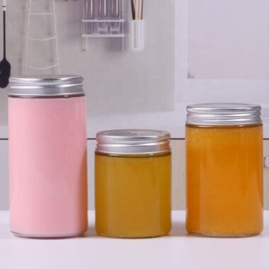 Large capacity cylindrical glass jam jars wholesale
