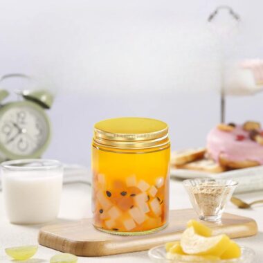 Large capacity cylindrical glass jam jars wholesale