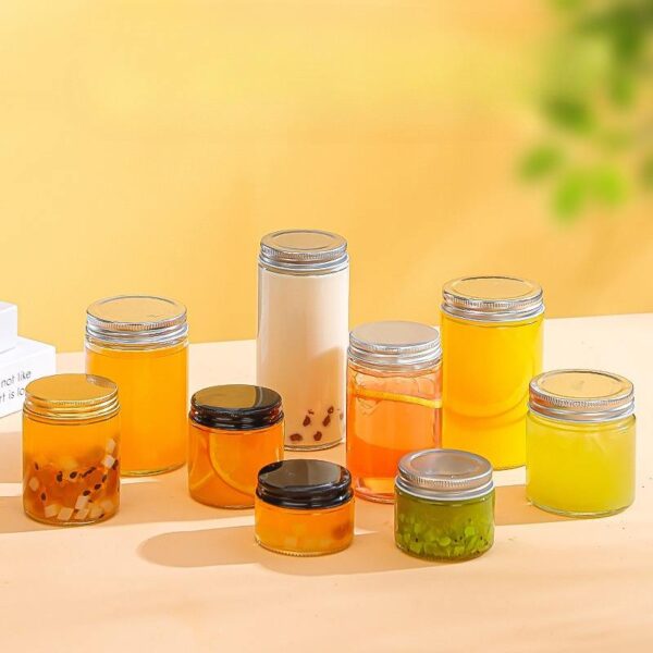Large capacity cylindrical glass jam jars wholesale