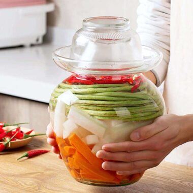 Thickened airtight kitchen glass pickle jars wholesale