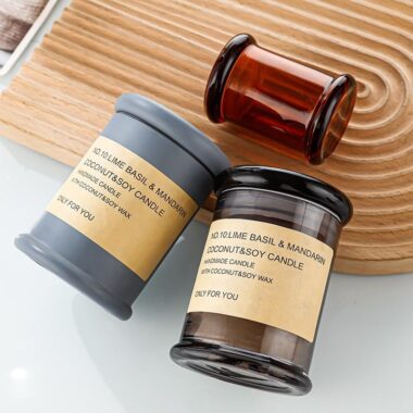 Luxury glass candle jars from a reliable supplier