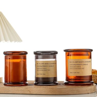Luxury glass candle jars from a reliable supplier