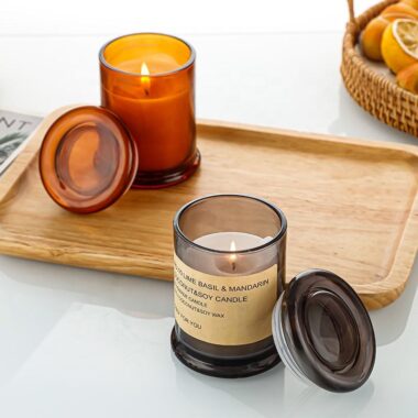 Luxury glass candle jars from a reliable supplier
