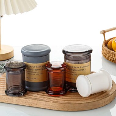Luxury glass candle jars from a reliable supplier