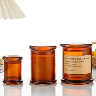 Luxury glass candle jars from a reliable supplier