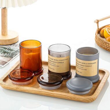 Luxury glass candle jars from a reliable supplier