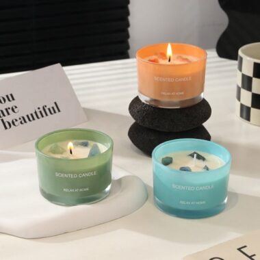Luxury colored candle jars for wholesale candle packaging