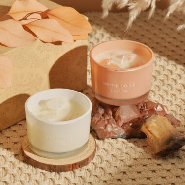 Luxury colored candle jars for wholesale candle packaging