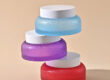 Luxury colored glass cosmetic jars bulk for skincare packaging
