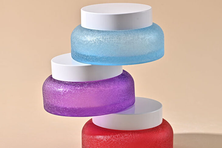 Elegant luxury colored glass cosmetic jars for creams (7) Luxury colored glass cosmetic jars bulk for skincare packaging