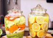 Wide-mouth kitchen glass pickle jars from factory