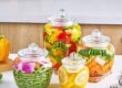 Wide-mouth kitchen glass pickle jars from factory