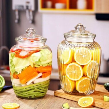 Airtight pickle jars for kitchen food storage
