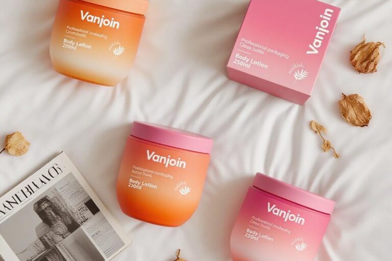 New design frosted glass cosmetic jars for luxury creams supplier