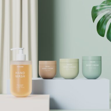 New design frosted glass cosmetic jars for luxury creams supplier
