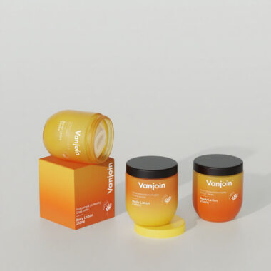 New design frosted glass cosmetic jars for luxury creams supplier