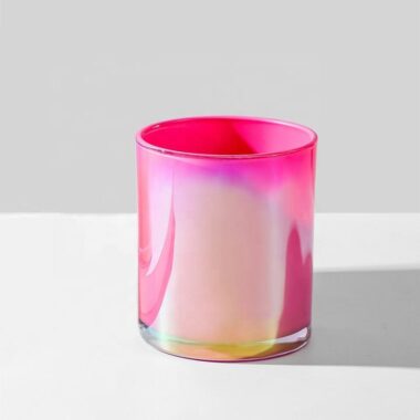 Luxury holographic rainbow candle jars bulk supply