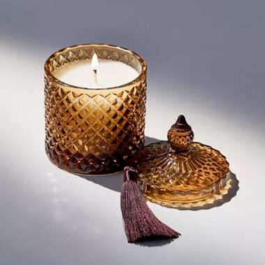 Luxury crystal colored candle jars wholesale supply