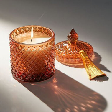 Luxury crystal colored candle jars wholesale supply