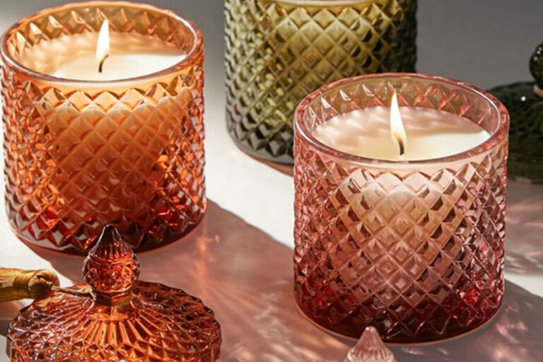 Premium luxury crystal colored candle jars for candle packaging (7) Luxury crystal colored candle jars wholesale supply