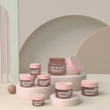 Luxury face cream glass cosmetic jars manufacturer