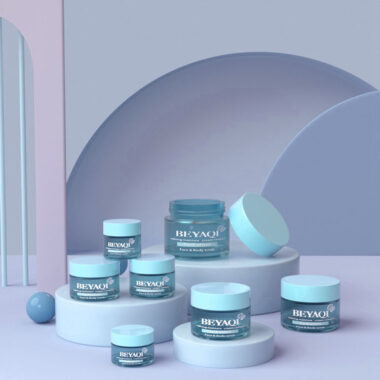 Luxury face cream glass cosmetic jars manufacturer