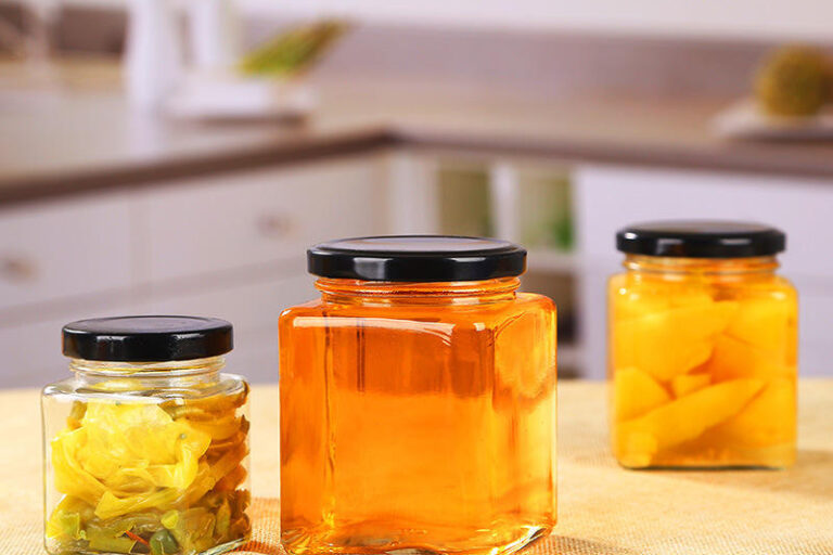 Premium transparent square jam jars for storage (2) Transparent square jam jars with airtight lids
