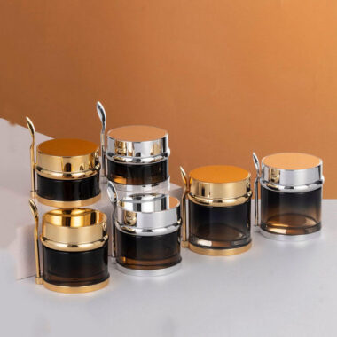 Luxury wide-mouth cream glass cosmetic jars wholesale