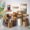 Square airtight glass food storage jars kitchen wholesale