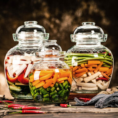 Modern design pickle jars for wholesale food storage