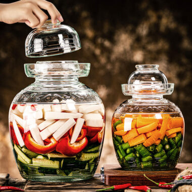 Modern design pickle jars for wholesale food storage