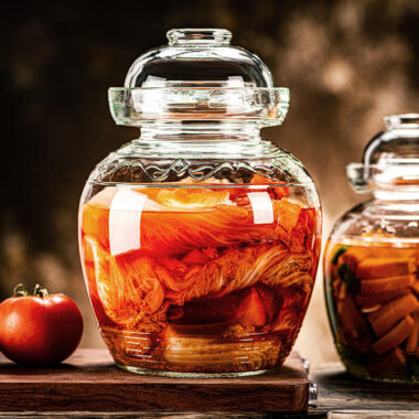 Modern design pickle jars for wholesale food storage