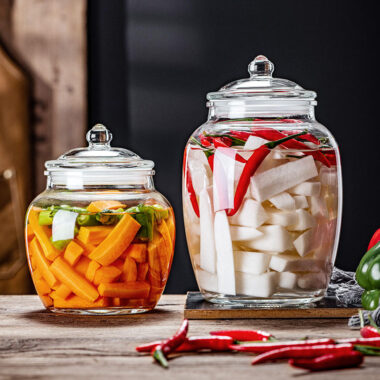 Modern design pickle jars for wholesale food storage