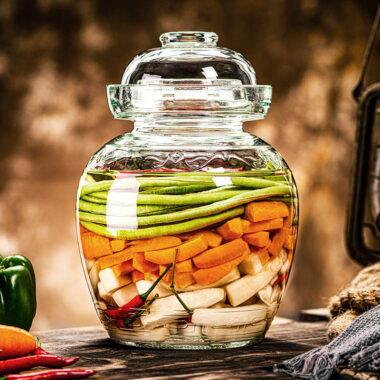 Modern design pickle jars for wholesale food storage